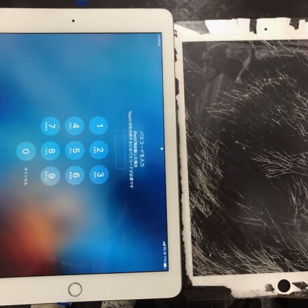 ガラスがバキバキに割れた iPad7の修理をさせて頂きました！